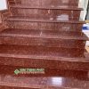 công trình ốp đá đỏ ruby ấn độ do kim thịnh phát thi công