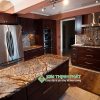 Đá Marble Nâu Rừng Mưa (Rainforest Brown) ốp bếp