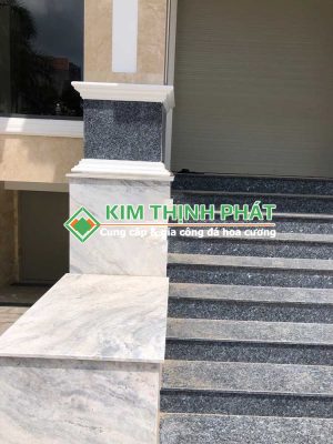 ốp bậc cấp Đá Marble Vân Trắng Ngọc