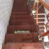 công trình ốp đá đỏ ruby ấn độ do kim thịnh phát thi công