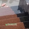 công trình ốp đá đỏ ruby ấn độ do kim thịnh phát thi công