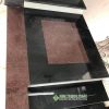 công trình ốp đá đỏ ruby ấn độ do kim thịnh phát thi công
