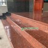 công trình ốp đá đỏ ruby ấn độ do kim thịnh phát thi công
