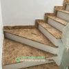 đá nâu tây ban nha ốp cầu thang