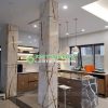 Đá Marble Vàng Kem Chỉ Sofita ốp cột vuông