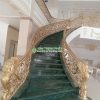 ốp cầu thang đá Marble xanh Napoli