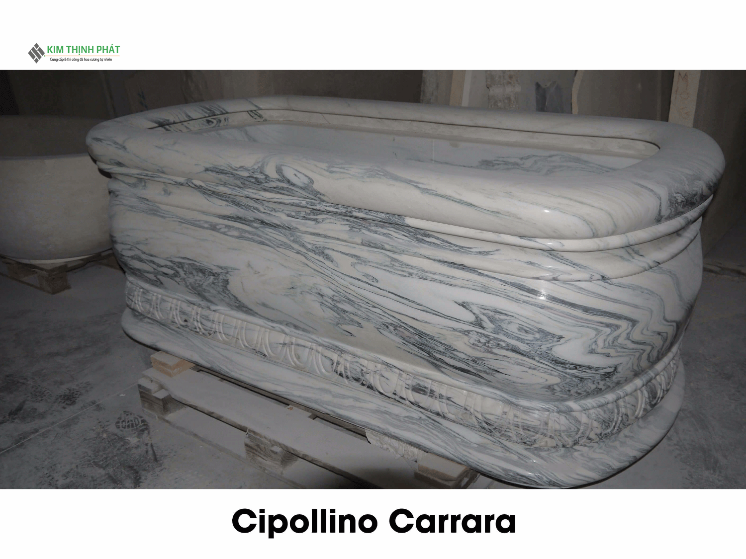 Dramatic Carrara marble