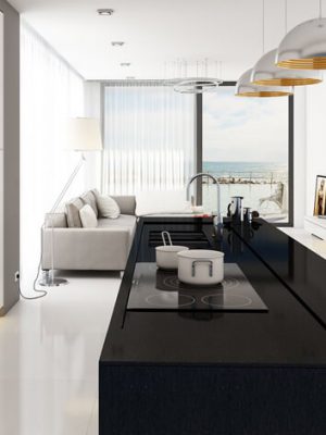 Đá Nhân Tạo Đen Hùng Vĩ