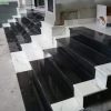 bậc cấp ốp đá trắng sứ vân mây