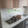 Mẫu Bàn bếp đá Trắng Vân Mây nhân tạo