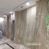 Đá Vân Gỗ Ý ( Daino Beige ) ốp mặt tiền cầu thang máy