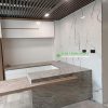 Mẫu bàn bếp đá Trắng Vân Gỗ Thủy Tinh