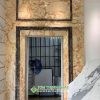 ốp mặt tiền cầu thang máy Đá Marble Sky Gold