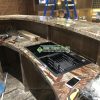 Mẫu bàn bếp đá Marble Nâu Rừng Mưa