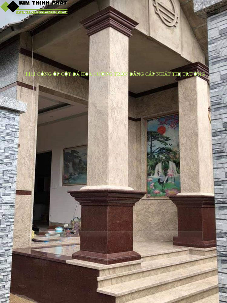 Mẫu cột đá granite đẹp với giá thành hợp lí tại Đông Ấn