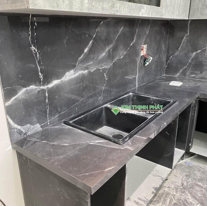 Đá Lamar Armani Grey ốp bếp Đá Lamar Armani Grey ốp bếp