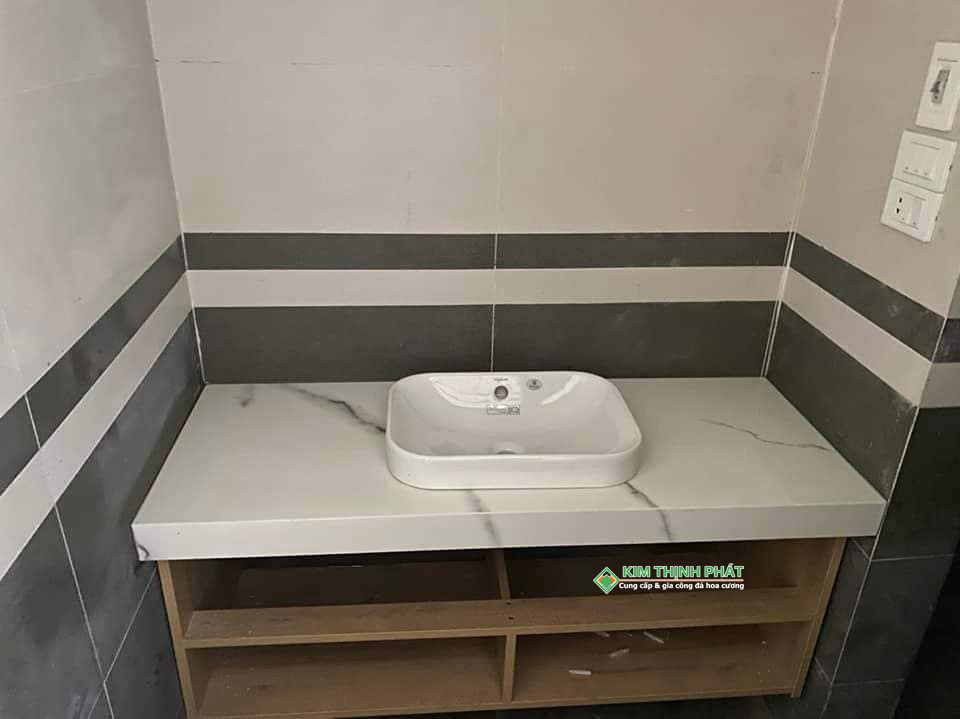 Đá Lamar Rome cắt bàn lavabo Đá Lamar Rome cắt bàn lavabo