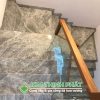 ốp bậc cầu thang Đá Marble Grey Line