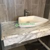 Đá Marble Trắng Carrara (Carrara White) ốp lavabo