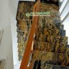 Đá Vàng Nham Thạch (Magma Gold) ốp bậc cầu thang