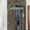 Đá Vàng Nham Thạch (Magma Gold) ốp mặt tiền cầu thang máy